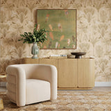 Curves Performance Velvet Swivel Accent Chair