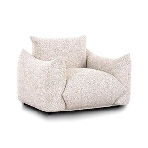 Saint Tropez Nubby Fabric Armchair in Sand