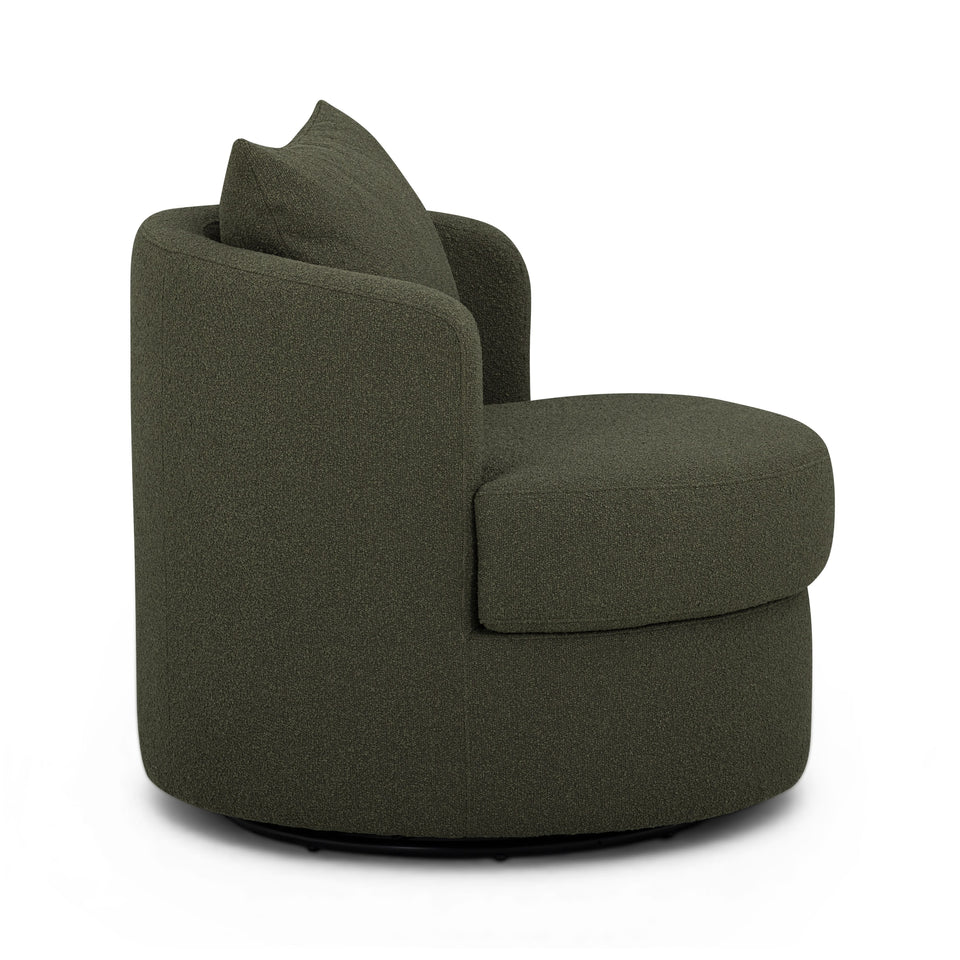 Silvi Performance Boucle Swivel Accent Chair