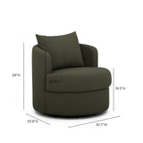 Silvi Performance Boucle Swivel Accent Chair