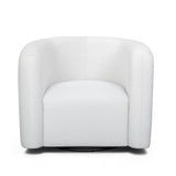 Curves Performance Velvet Swivel Accent Chair