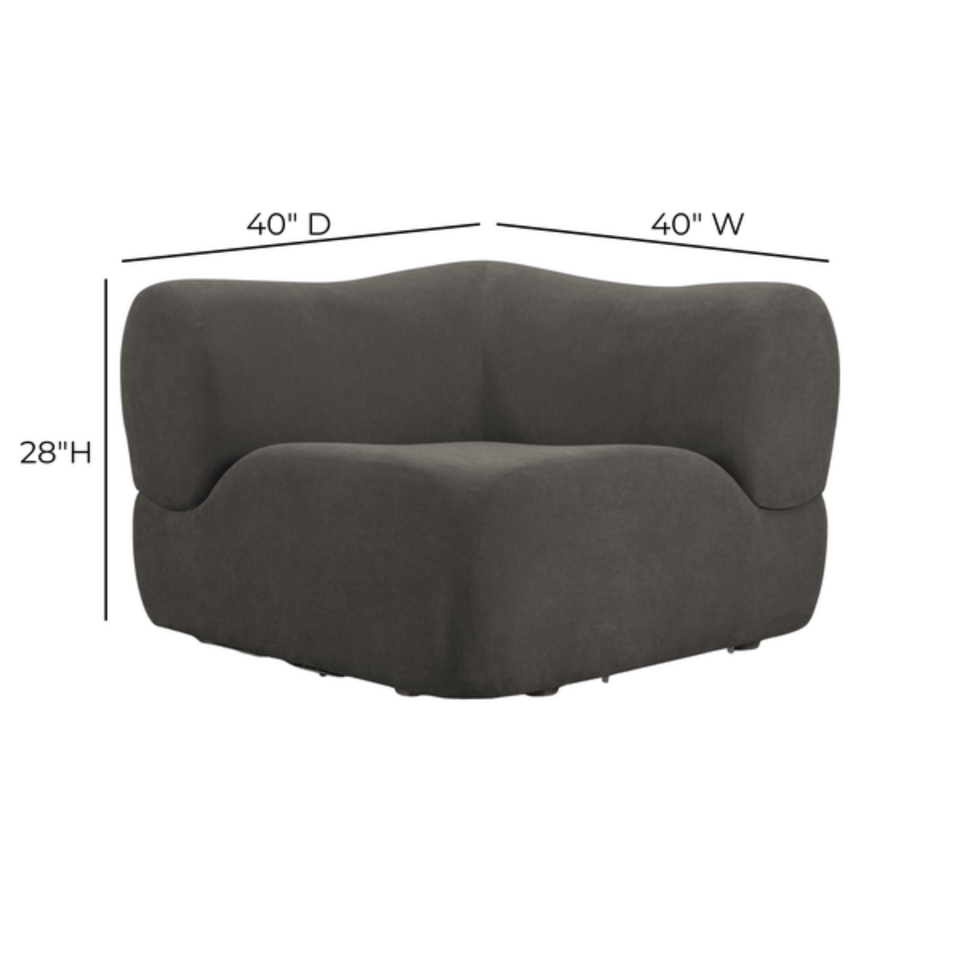 Zenith Contract-Grade Upcycled Fabric Corner Wedge