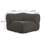 Zenith Contract-Grade Upcycled Fabric Corner Wedge