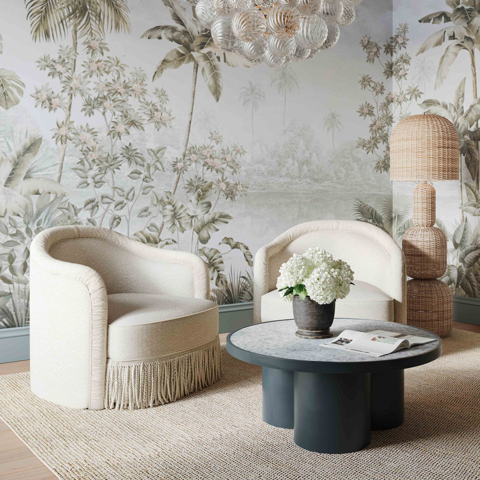 Pamela Tasseled Lounge Accent Chair