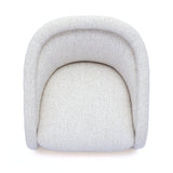 Clarke Cream Performance Boucle Swivel Accent Chair