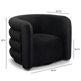Curves Performance Velvet Swivel Accent Chair