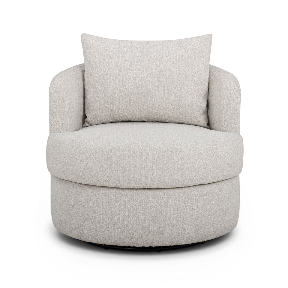 Silvi Performance Boucle Swivel Accent Chair