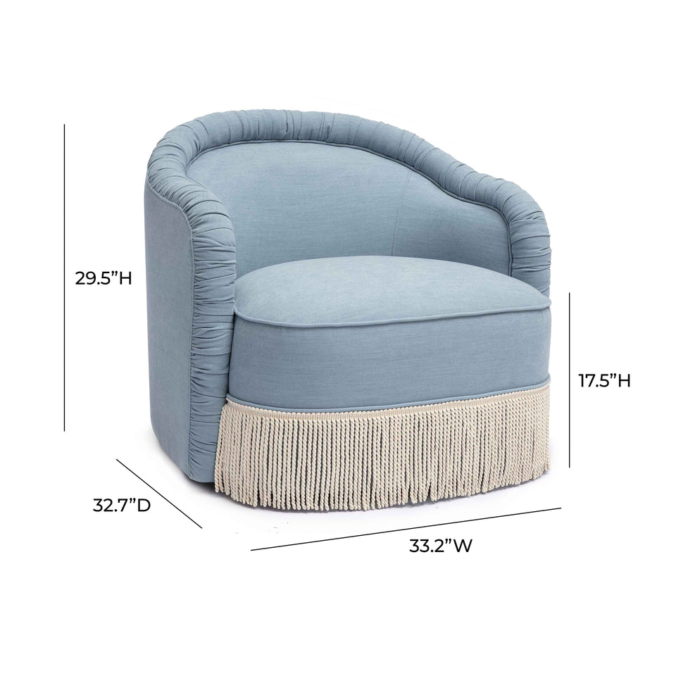 Pamela Tasseled Lounge Accent Chair